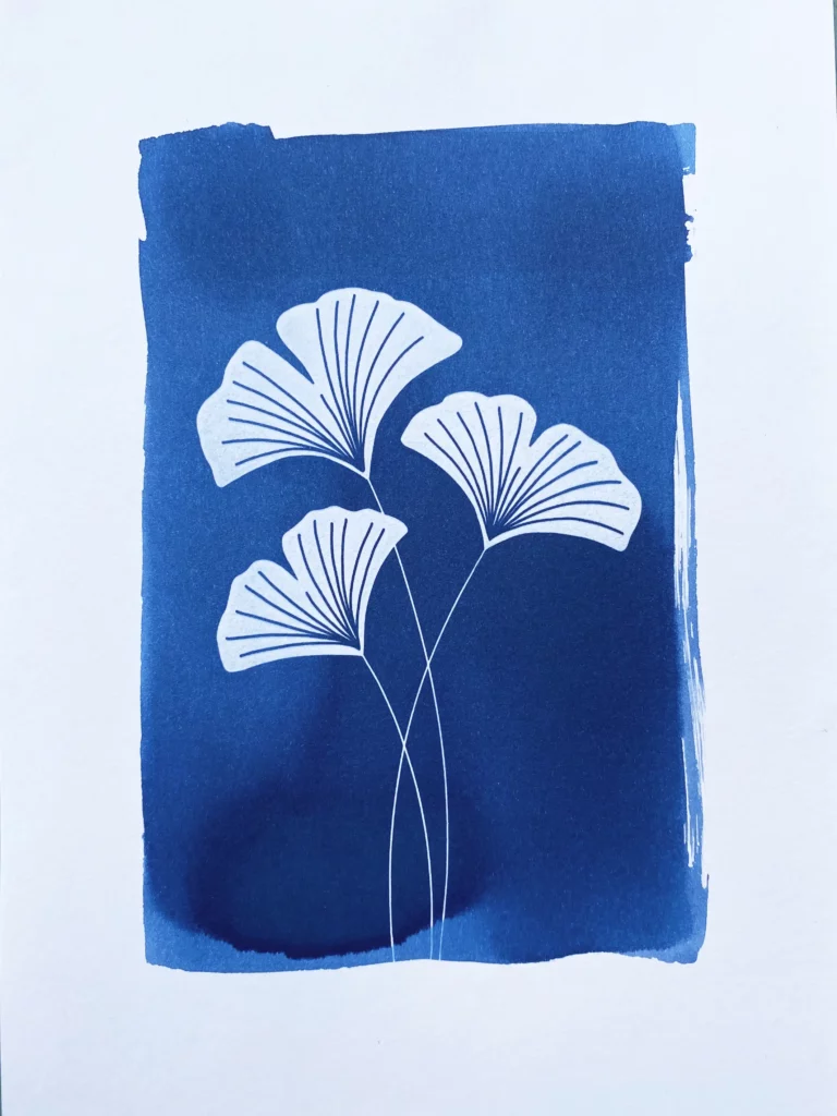 cyanotype gingko