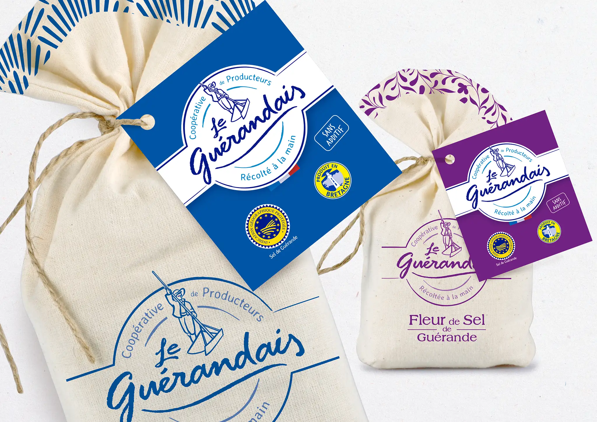 sachet tissus sel de guérande