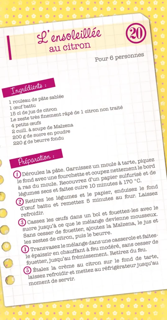 tarte au citron recette