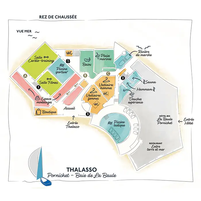 plan thalasso valdys Baie de la Baule